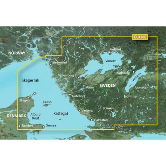 GARMIN BlueChart g3-Vision Seekartenmodul - VEU470S - Strömstad bis Halmstad