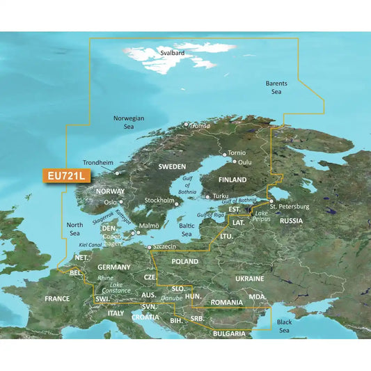 GARMIN BlueChart g3-Vision Seekartenmodul - VEU721L - Nordeuropa